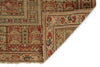 4x5 Green and Rust Turkish Traditional Rug