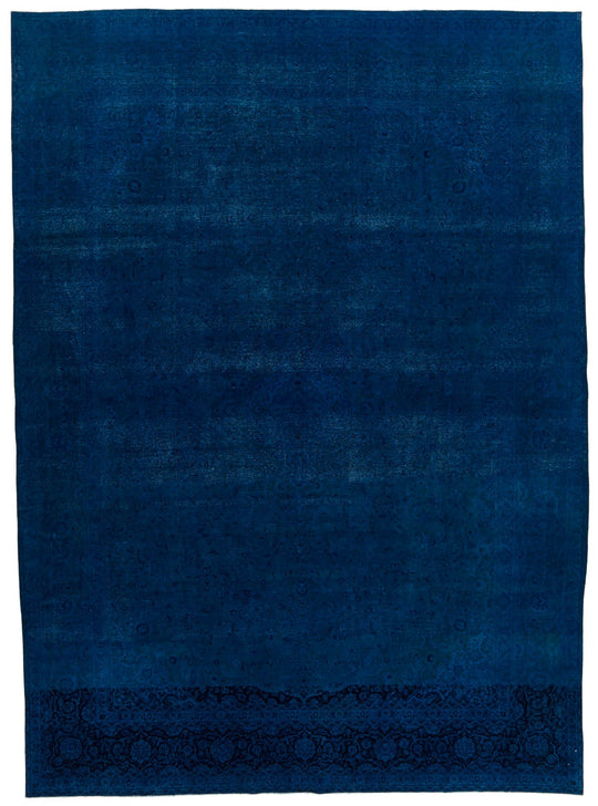 10x14 Red and Navy Turkish Oushak Rug