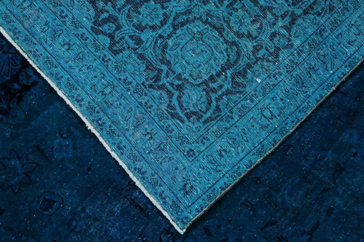 10x14 Red and Navy Turkish Oushak Rug