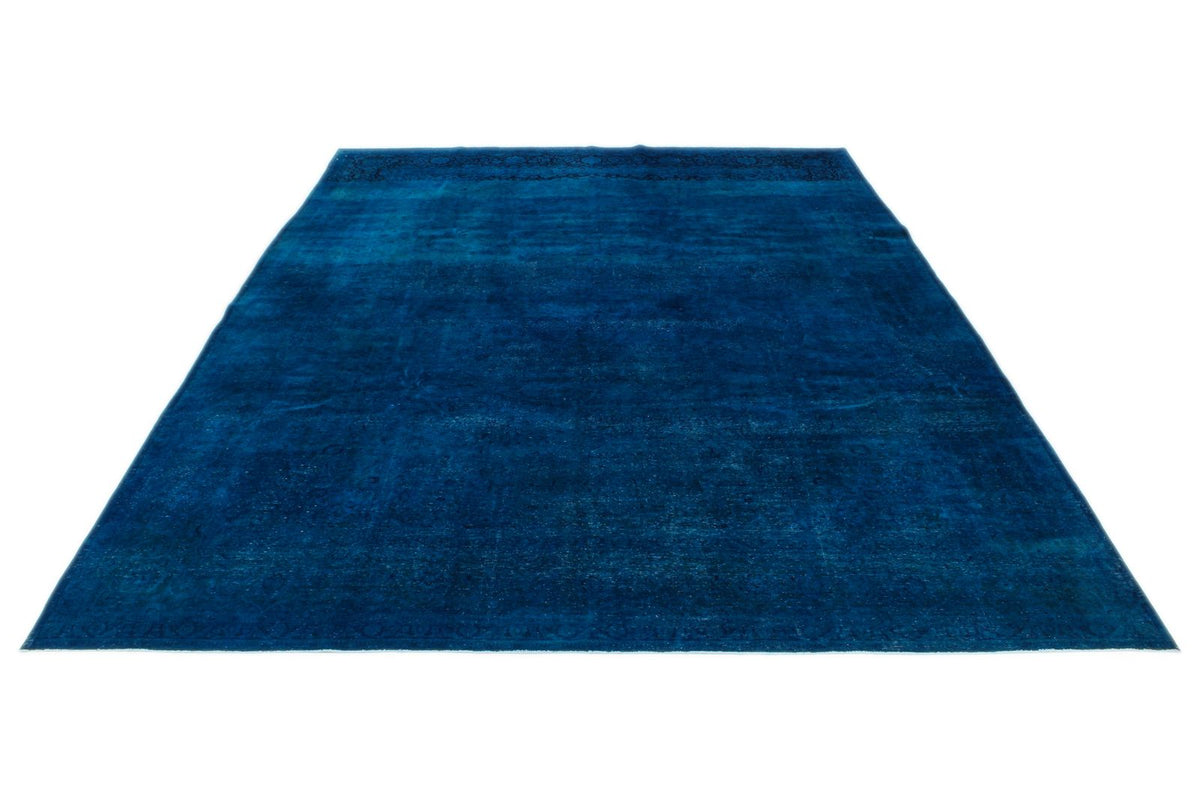 10x14 Red and Navy Turkish Oushak Rug