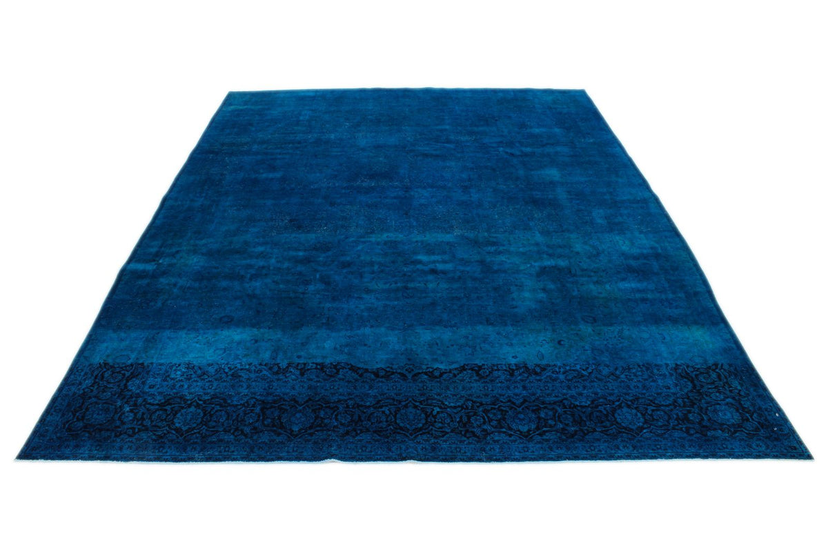 10x14 Red and Navy Turkish Oushak Rug