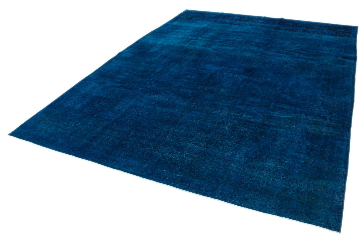10x14 Red and Navy Turkish Oushak Rug
