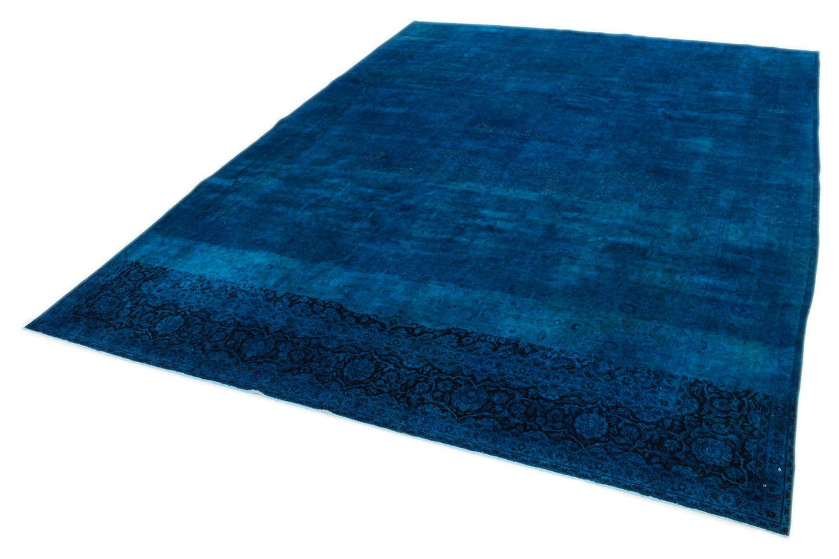 10x14 Red and Navy Turkish Oushak Rug