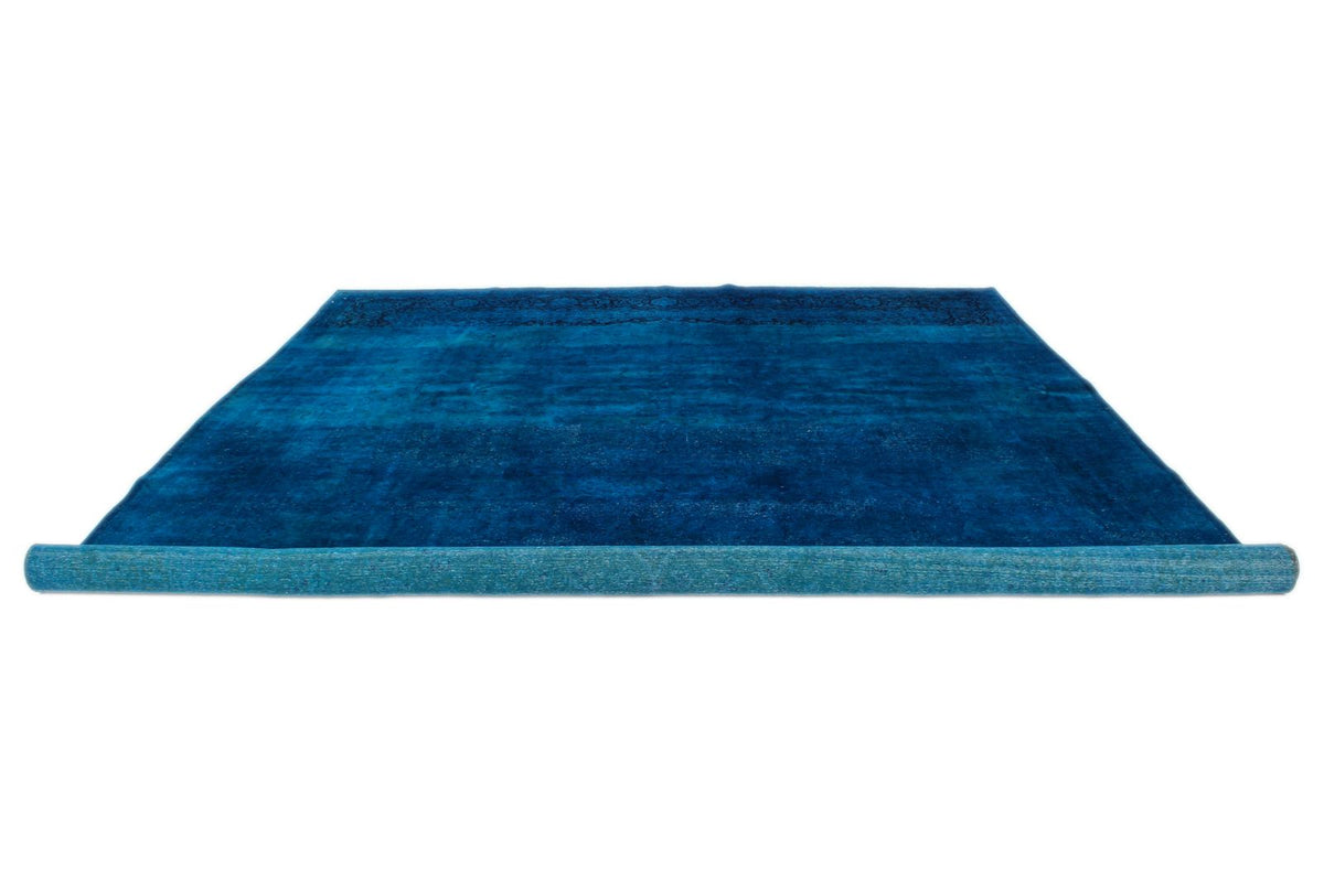 10x14 Red and Navy Turkish Oushak Rug