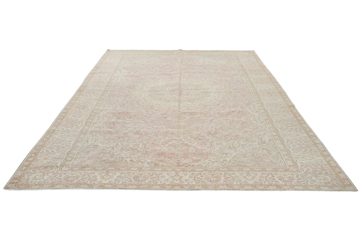 9x13 Pink and Brown Turkish Traditional Rug