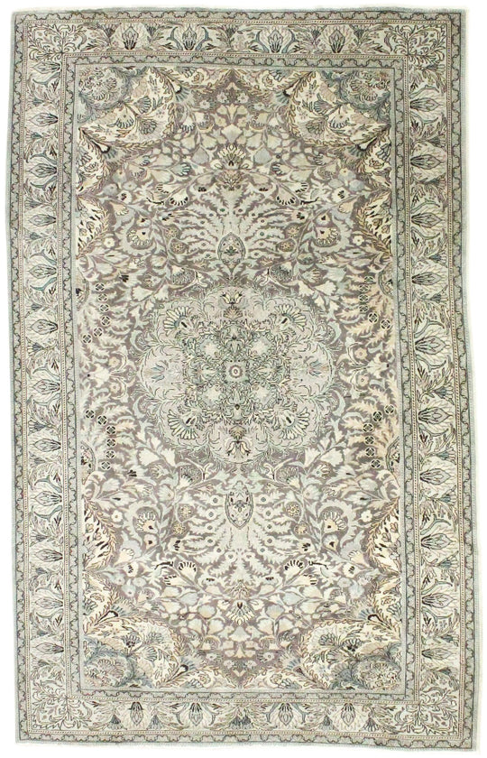 6x10 Brown and Gray Turkish Traditional Rug