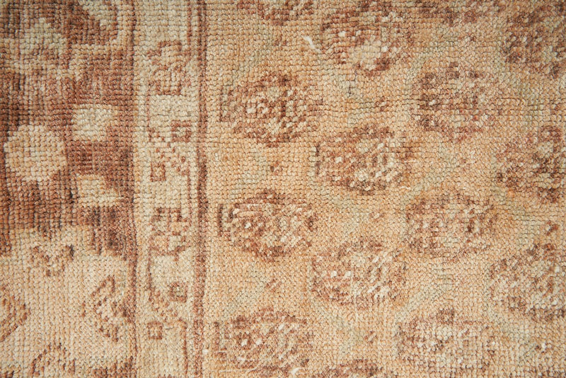 4x13 Rust and Beige Anatolian Turkish Tribal Runner