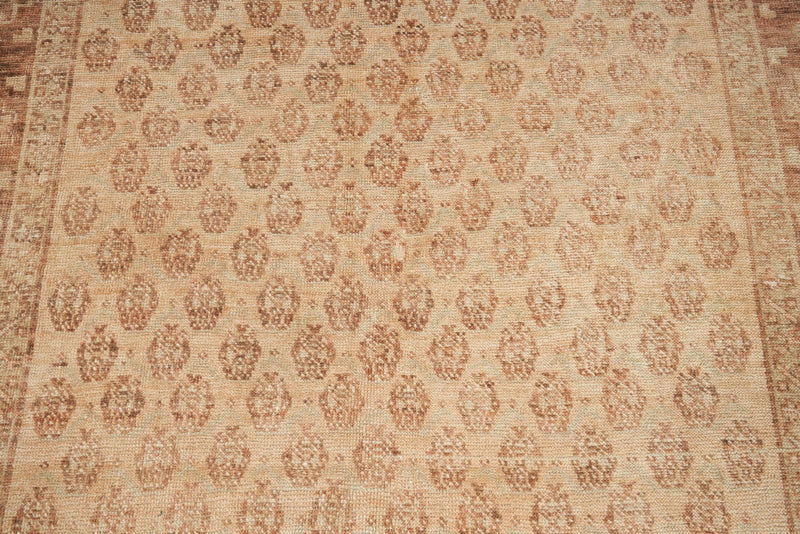 4x13 Rust and Beige Anatolian Turkish Tribal Runner