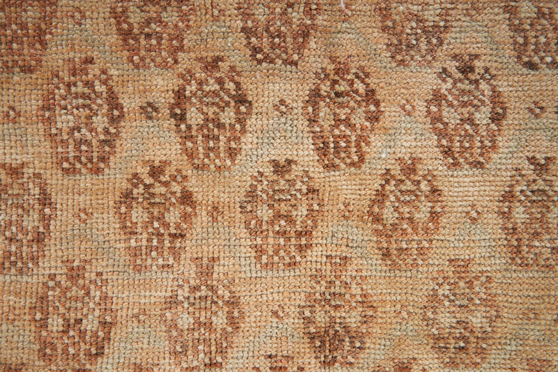 4x13 Rust and Beige Anatolian Turkish Tribal Runner