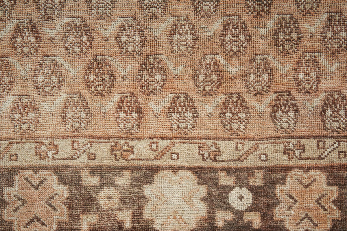 4x13 Rust and Brown Anatolian Turkish Tribal Runner