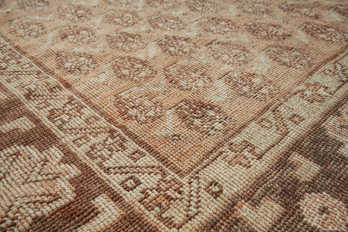 4x13 Rust and Brown Anatolian Turkish Tribal Runner