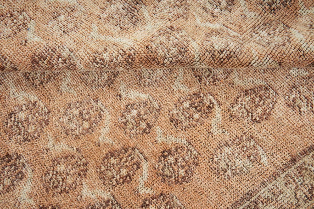4x13 Rust and Brown Anatolian Turkish Tribal Runner