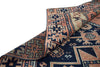 4x9 Navy and Rust Anatolian Turkish Tribal Runner