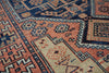 4x9 Navy and Rust Anatolian Turkish Tribal Runner