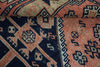 4x9 Navy and Rust Anatolian Turkish Tribal Runner