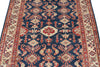 4x6 Beige and Navy Kazak Tribal Rug