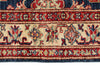 4x6 Beige and Navy Kazak Tribal Rug