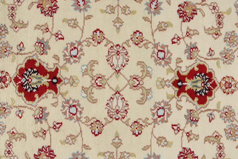 3x10 Green and Red Turkish Silk Runner
