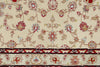 3x10 Green and Red Turkish Silk Runner