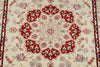 3x10 Green and Red Turkish Silk Runner