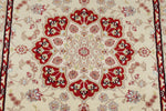 3x10 Green and Red Turkish Silk Runner