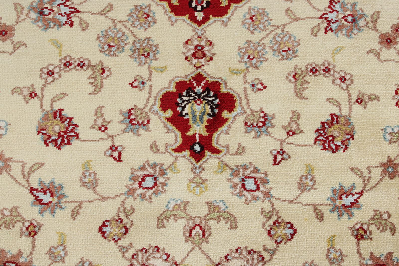 3x10 Green and Red Turkish Silk Runner