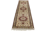 3x10 Green and Red Turkish Silk Runner