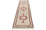 3x10 Green and Red Turkish Silk Runner
