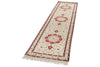 3x10 Green and Red Turkish Silk Runner