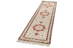 3x10 Green and Red Turkish Silk Runner