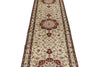 3x10 Green and Red Turkish Silk Runner
