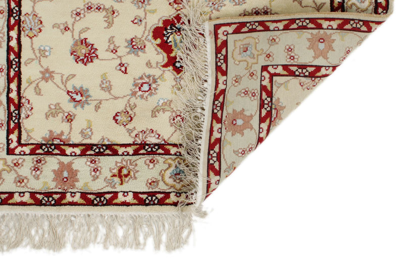 3x10 Green and Red Turkish Silk Runner