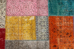 8x12 Multicolor Turkish Patchwork Rug