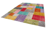 8x12 Multicolor Turkish Patchwork Rug