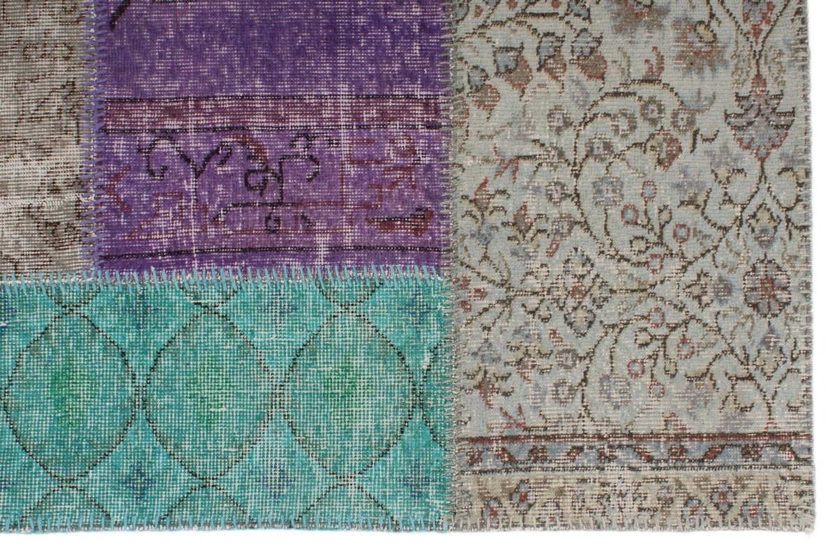 8x12 Multicolor Turkish Patchwork Rug