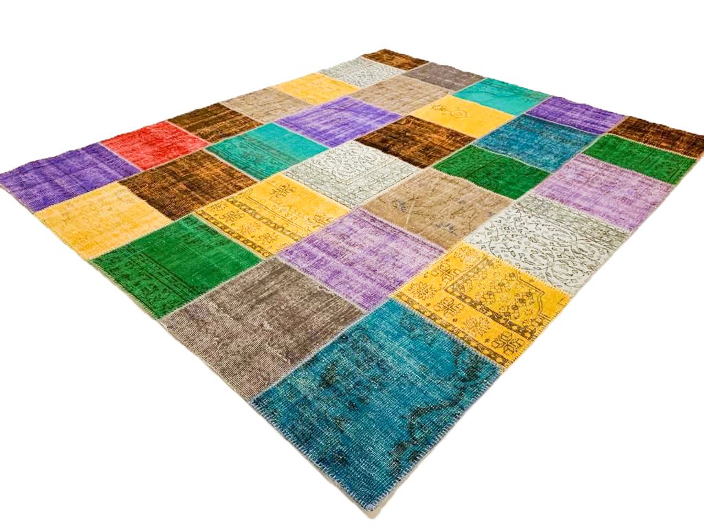 8x10 Multicolor Turkish Patchwork Rug