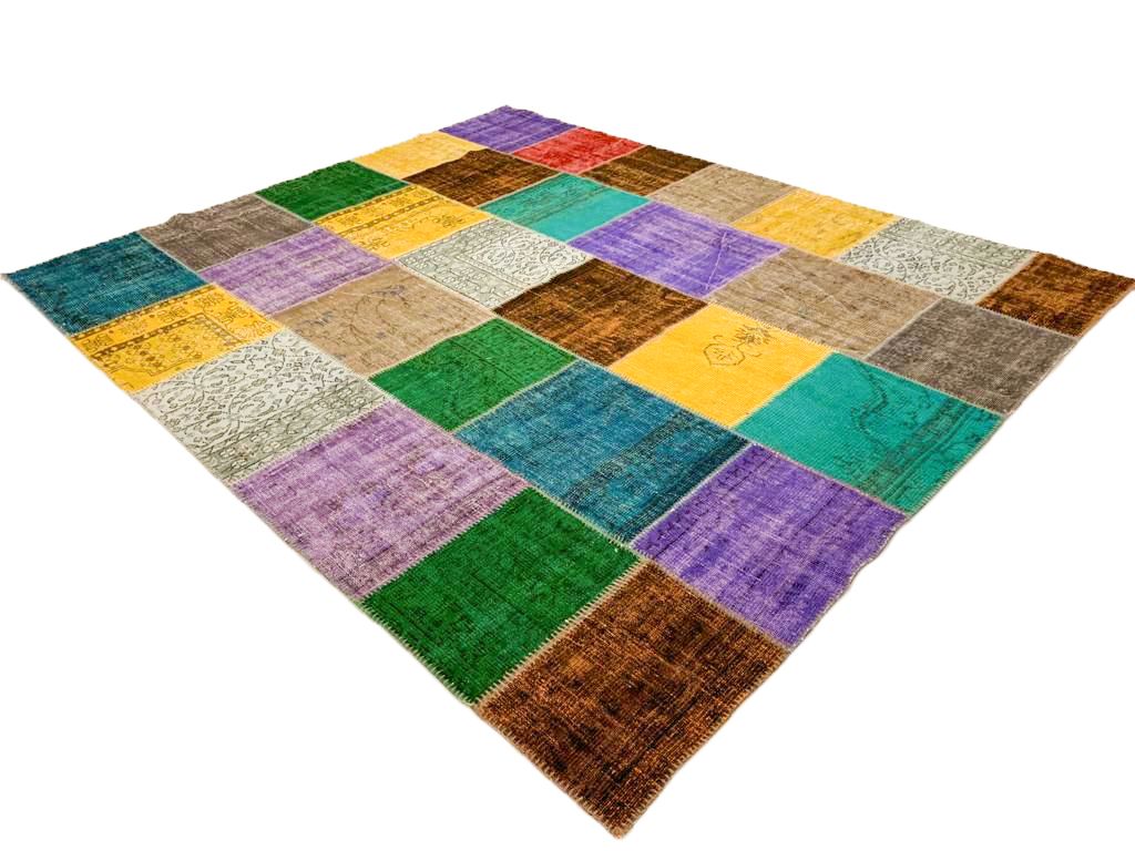 8x10 Multicolor Turkish Patchwork Rug