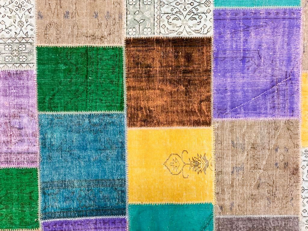 8x10 Multicolor Turkish Patchwork Rug