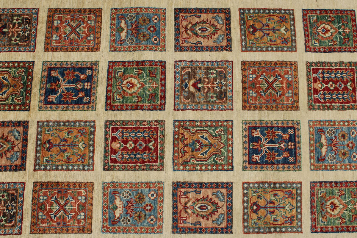 4x21 Ivory and Multicolor Modern Contemporary Runner
