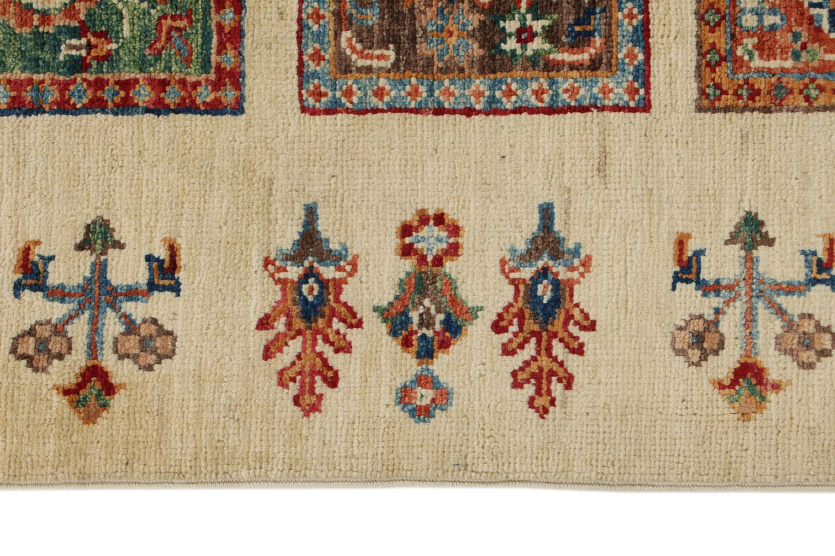 4x21 Ivory and Multicolor Modern Contemporary Runner