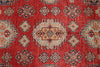 8x12 Red and Ivory Kazak Tribal Rug