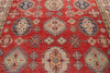 8x12 Red and Ivory Kazak Tribal Rug