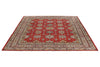 10x10 Red and Ivory Kazak Tribal Rug