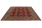 10x10 Red and Ivory Kazak Tribal Rug