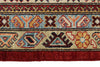 10x10 Red and Ivory Kazak Tribal Rug