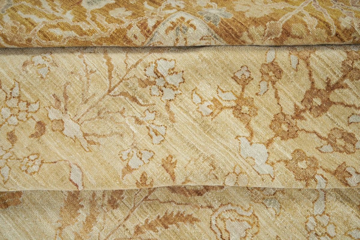 11x18 Beige and Gold Anatolian Traditional Rug