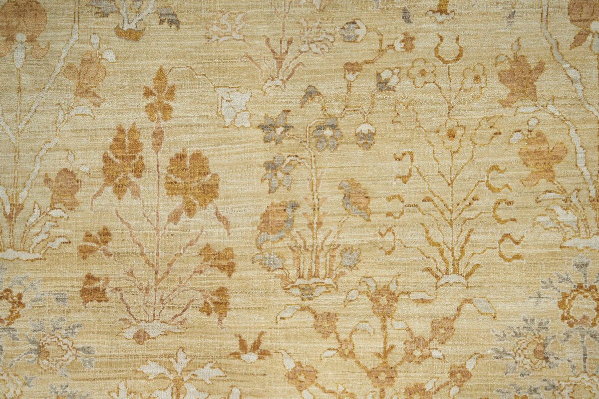 11x18 Beige and Gold Anatolian Traditional Rug