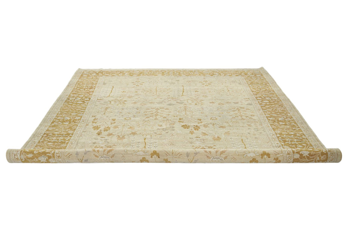 11x18 Beige and Gold Anatolian Traditional Rug