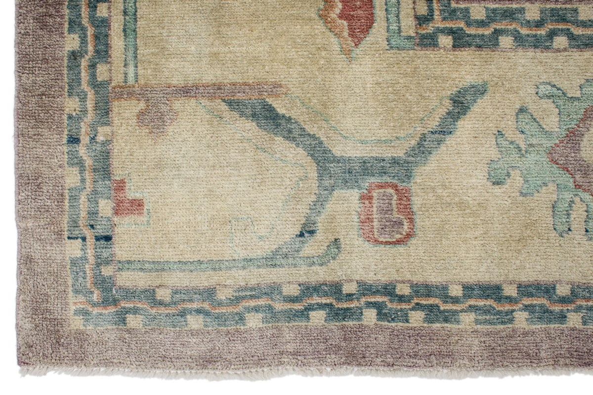 12x15 Purple and Beige Turkish Oushak Rug