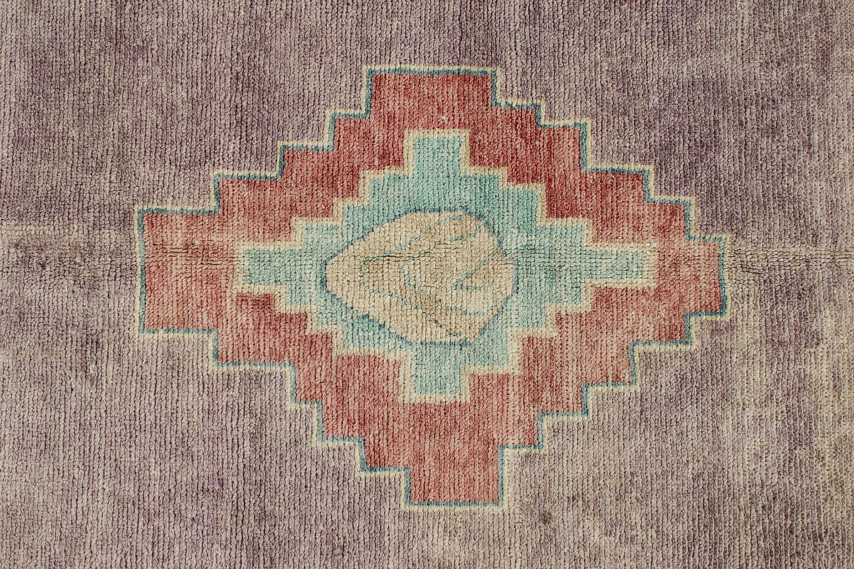 12x15 Purple and Beige Turkish Oushak Rug